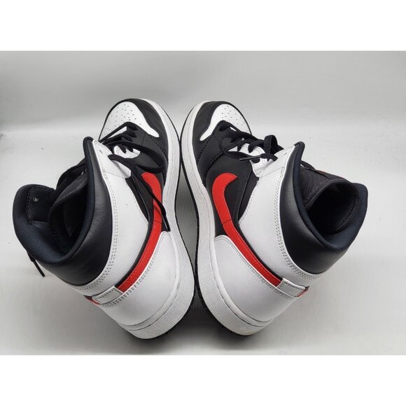 Nike Air Jordan 1 Mid Mens Size 11 Black Red White Sneakers Bred Toe‎ 554724-075 main image 9